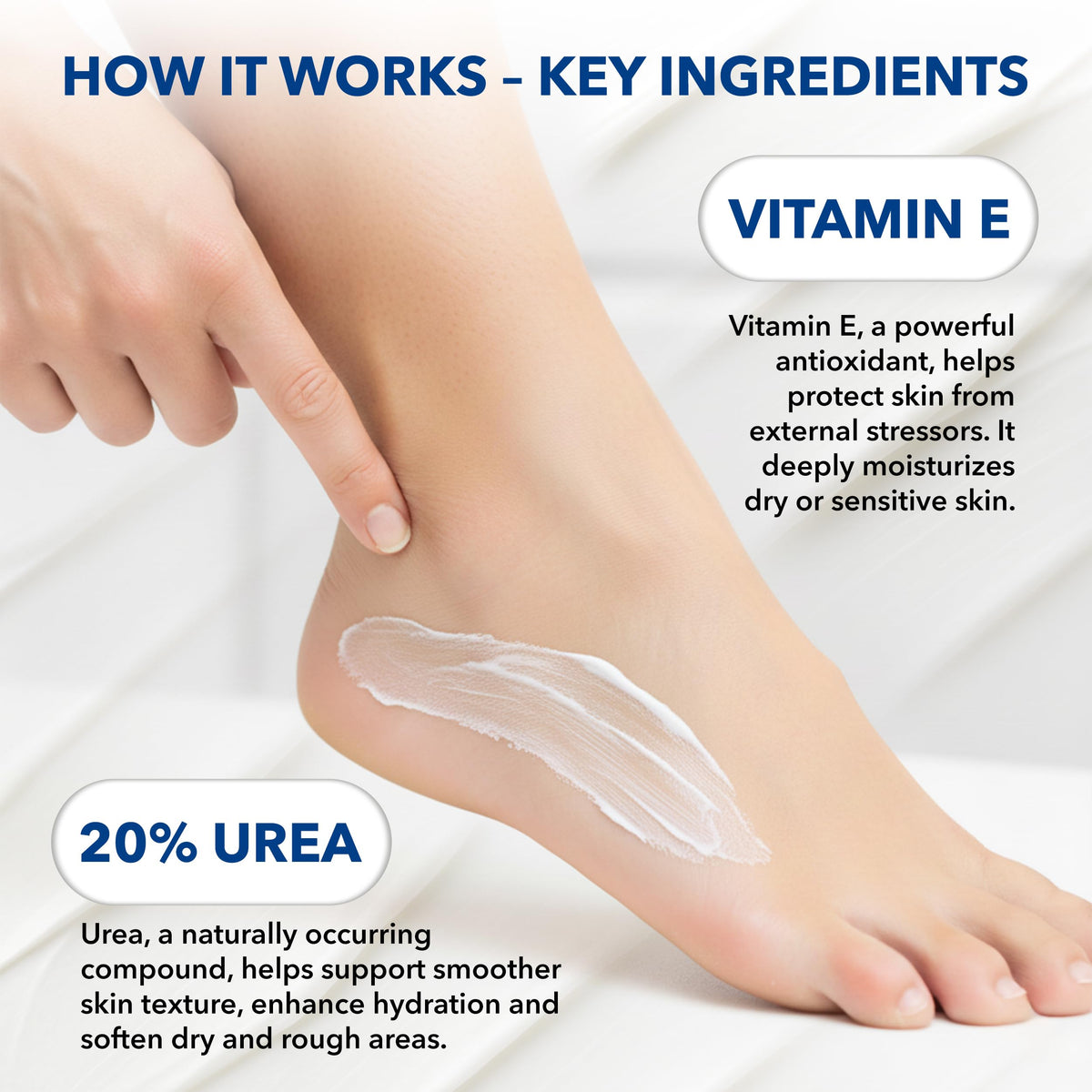 STRATUS PHARMACEUTICALS in-hand application on elbow demonstrating softening effect