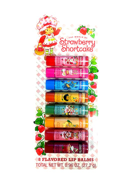 Strawberry Shortcake front packaging showing 8 colorful tubes and brand appeal