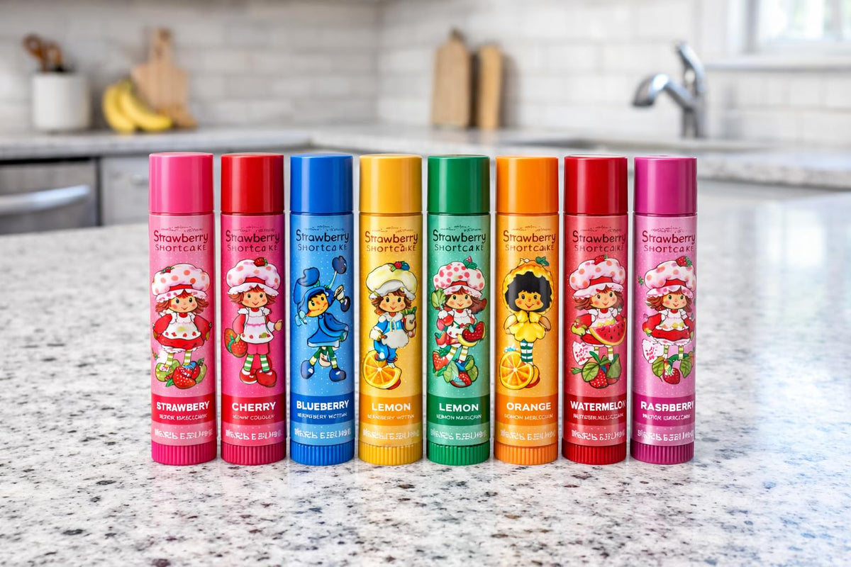 Strawberry Shortcake 8-pack gift bundle displayed for party favor ideas