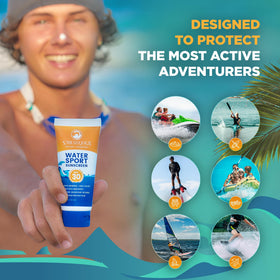 STREAM 2 SEA applied to face with fingers showing quick absorption and even coverage