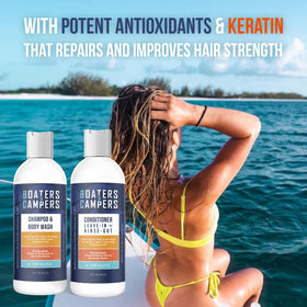 STREAM 2 SEA conditioner being poured highlighting detangling and smoothing benefit