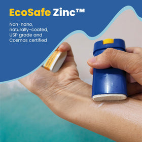 STREAM 2 SEA EcoStick next to a phone showing compact pocket-friendly size
