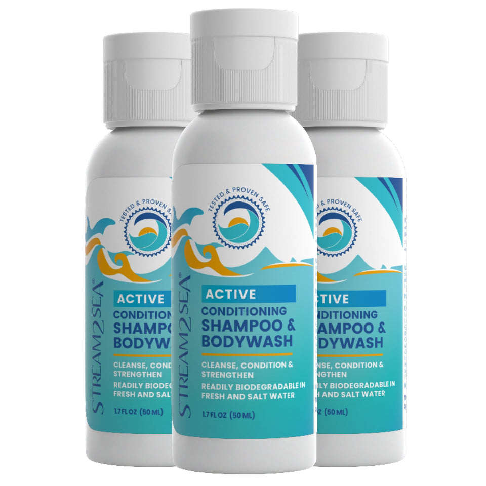STREAM 2 SEA front bottle showing label and travel size benefit