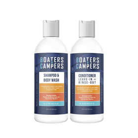 STREAM 2 SEA front packaging showing travel hair set and reef-safe label benefit