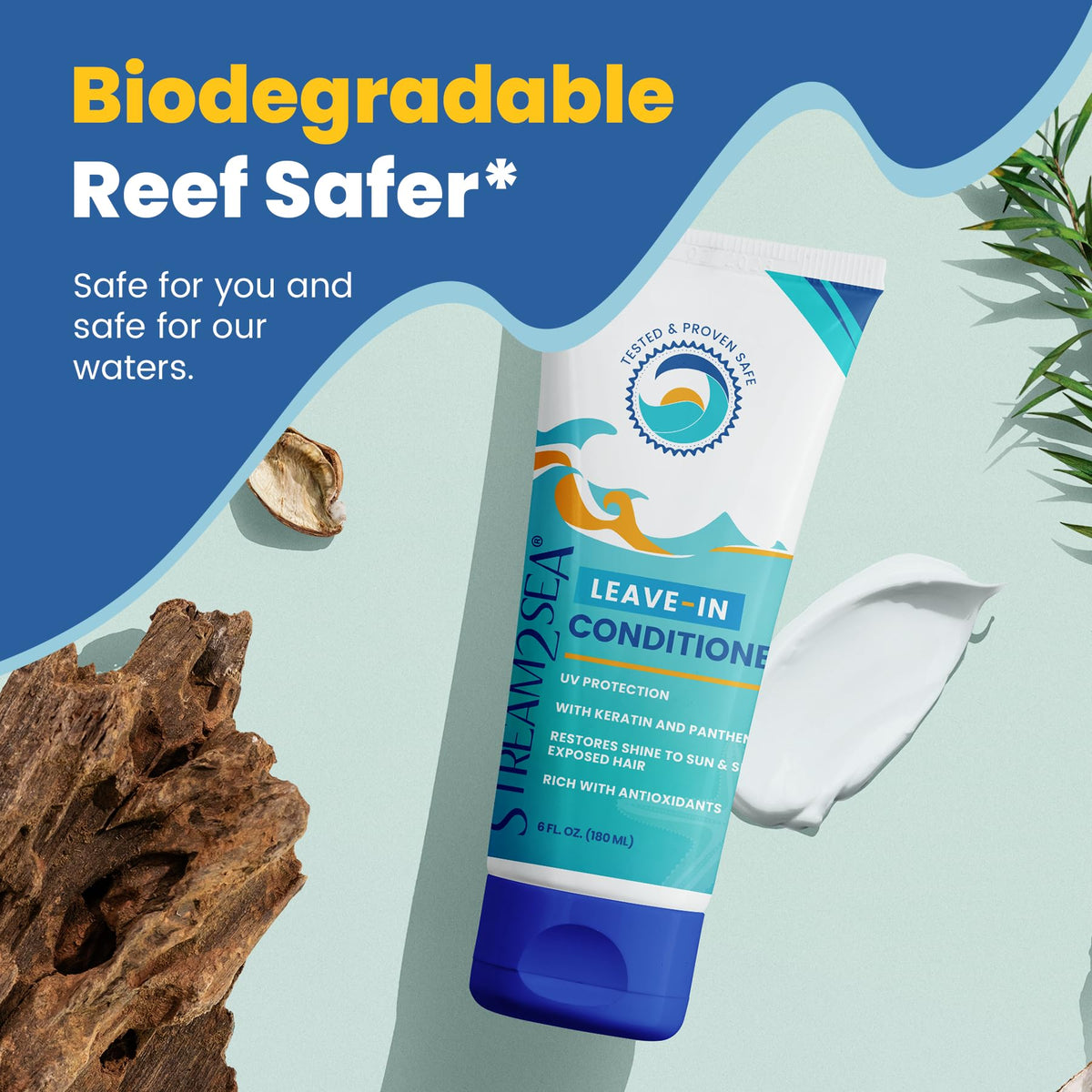 STREAM 2 SEA ingredient panel close-up showing antioxidant blend