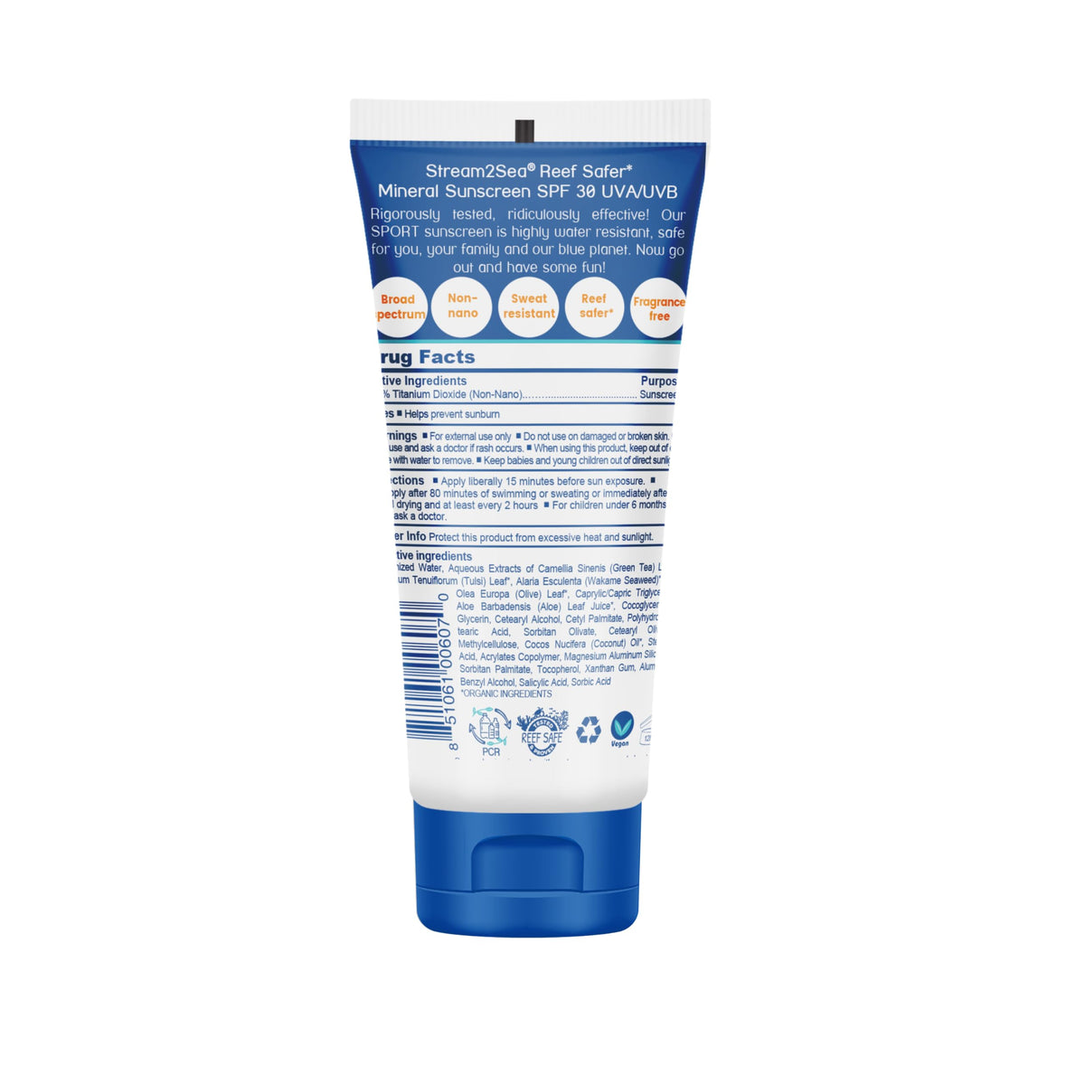 STREAM 2 SEA creamy sunscreen texture close-up demonstrating non-greasy absorbency