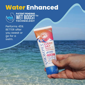 STREAM 2 SEA tube held in hand showing compact travel size benefit