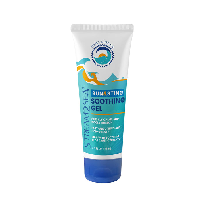 STREAM 2 SEA front tube showing product branding and compact travel size for convenience