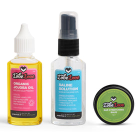 Stretch It LobeLove trio front pack showing full kit benefits