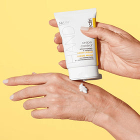StriVectin cream absorbed on hand skin showing hydrated look and non-greasy finish
