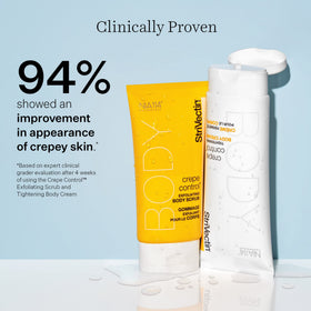 StriVectin being applied to an arm showing smoothing benefit