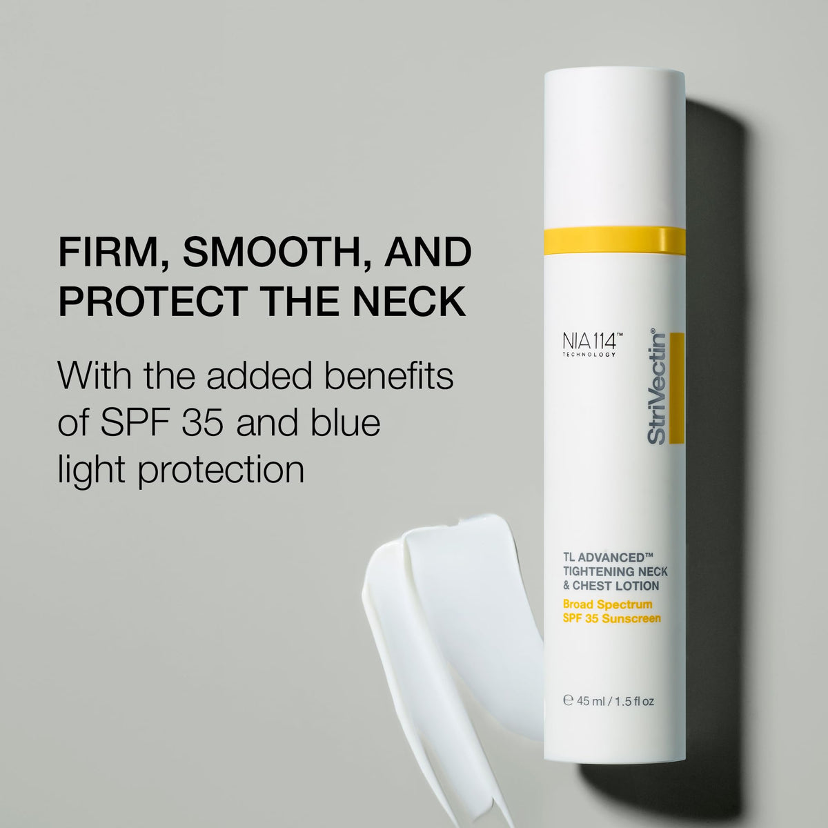 StriVectin schematic before and after concept for improved neck appearance