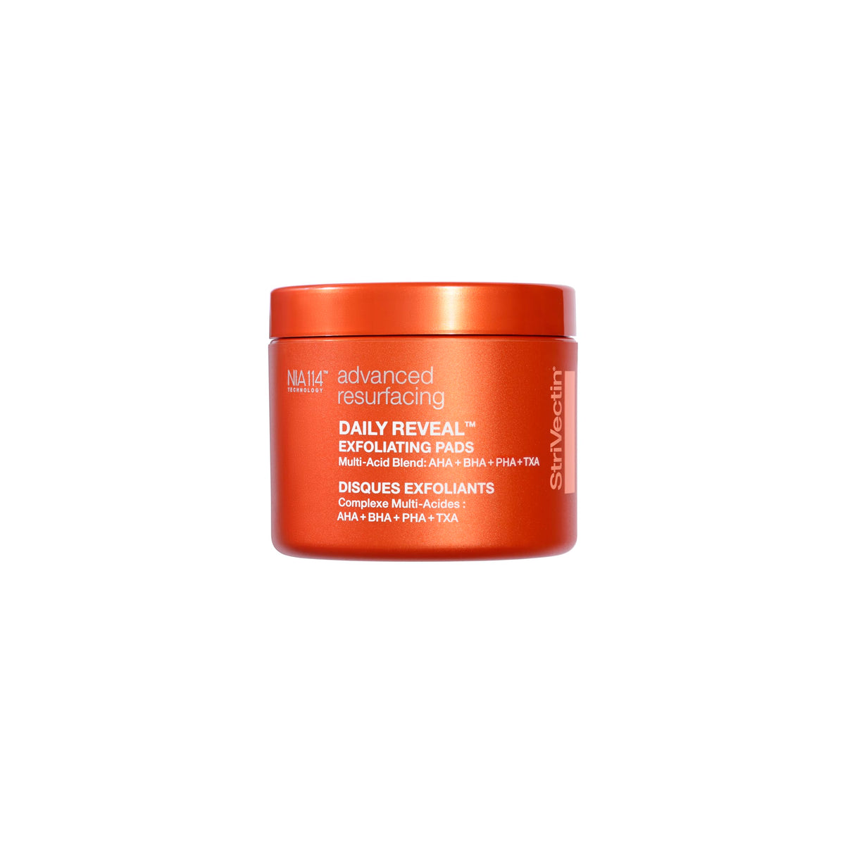 StriVectin front pouch showing product and benefits for clear skin