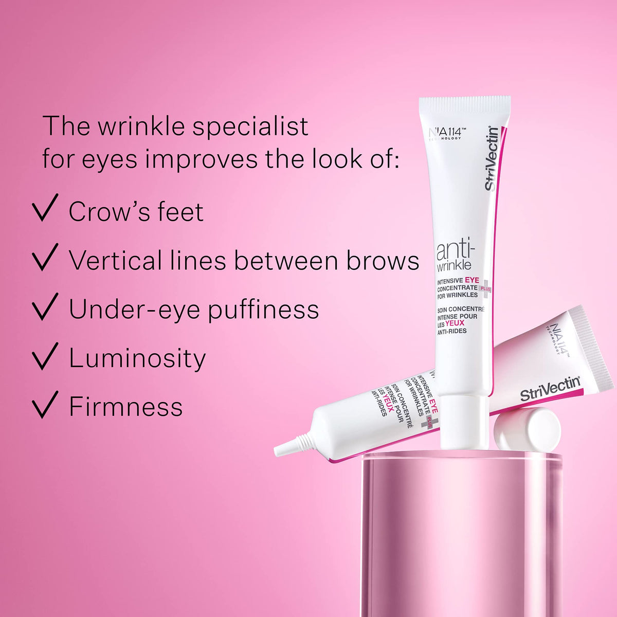 StriVectin cream texture close-up showing lightweight concentrate for quick absorption