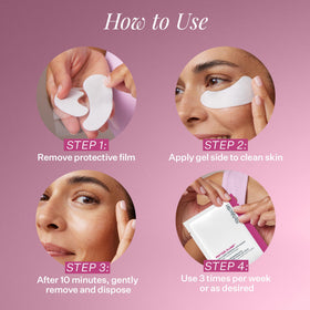 StriVectin gel patch close-up revealing smooth hydrogel texture