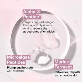 StriVectin gel texture on fingertip illustrating concentrated formula