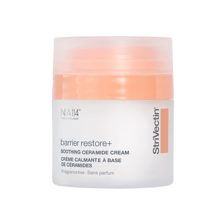 StriVectin front jar view showing clean packaging and nourishing formula