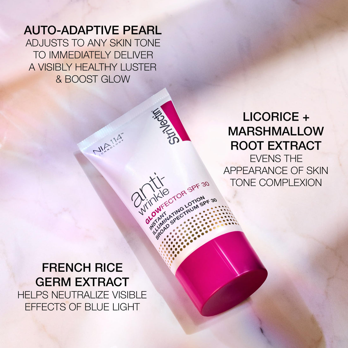 StriVectin pump dispensing lotion for easy morning use