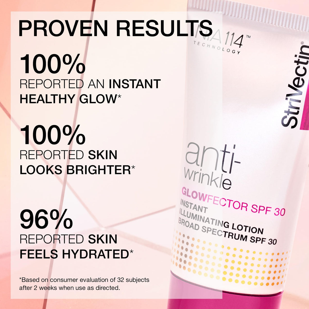 StriVectin lotion texture close-up highlighting luminous finish