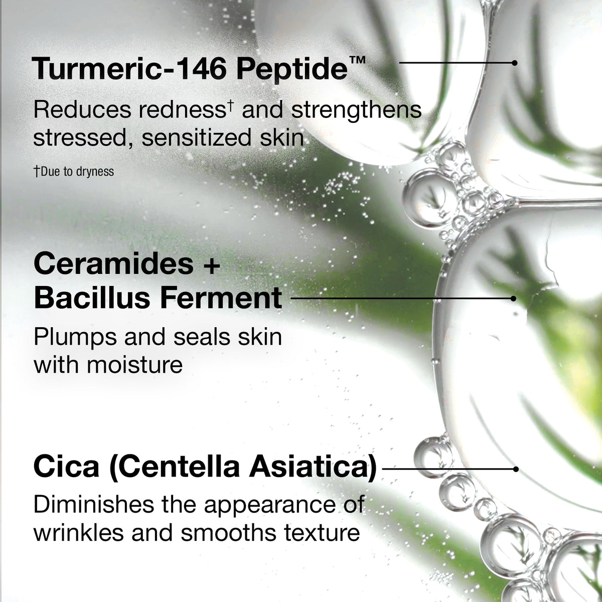 StriVectin ingredients label close-up showing NIA-114 and ceramides benefits
