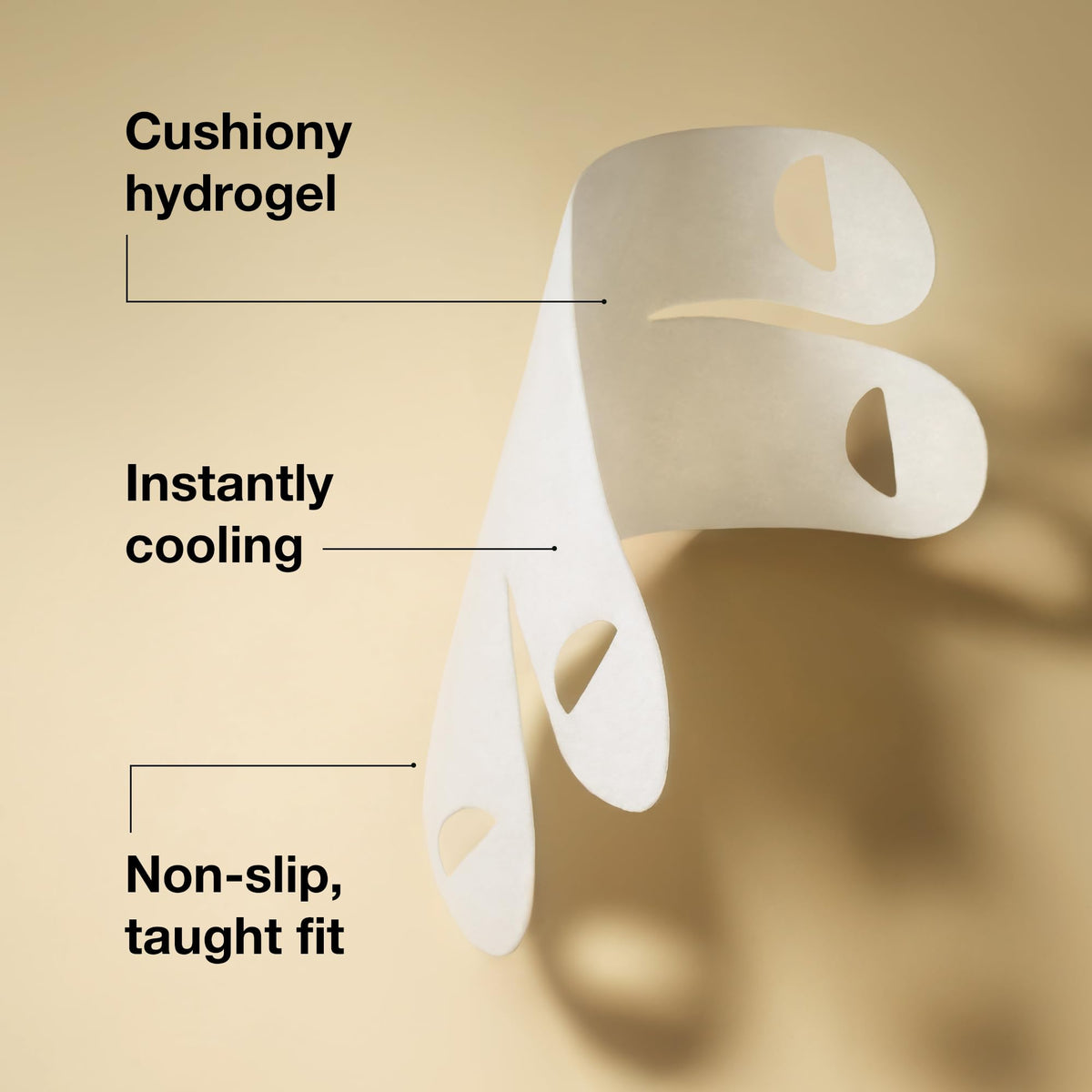 StriVectin mask being removed revealing residual serum for absorption