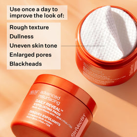 StriVectin pad texture close-up highlighting gentle exfoliation benefits