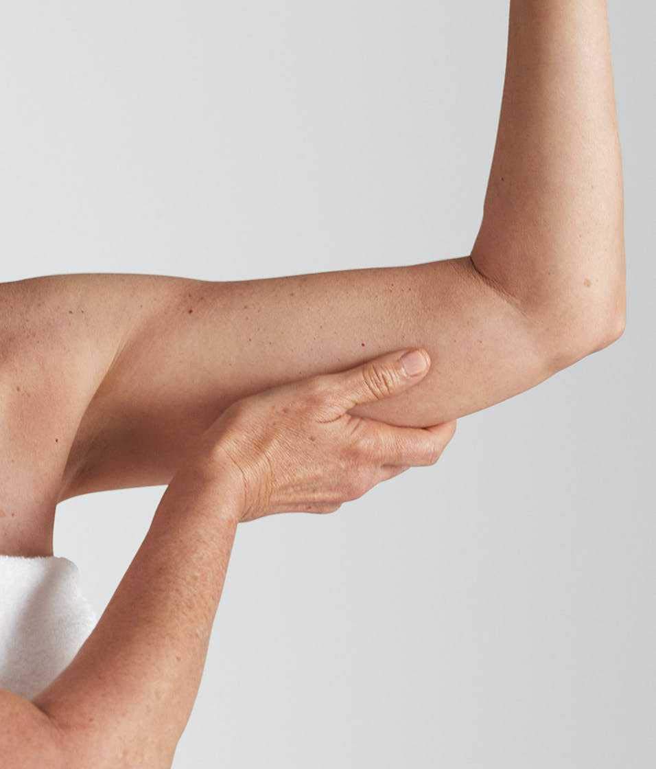 StriVectin paired with exfoliating scrub for improved texture
