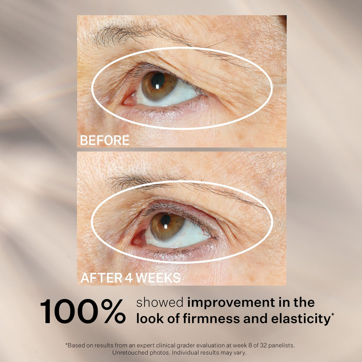 StriVectin ingredient layout highlighting peptides and antioxidants for visible firming