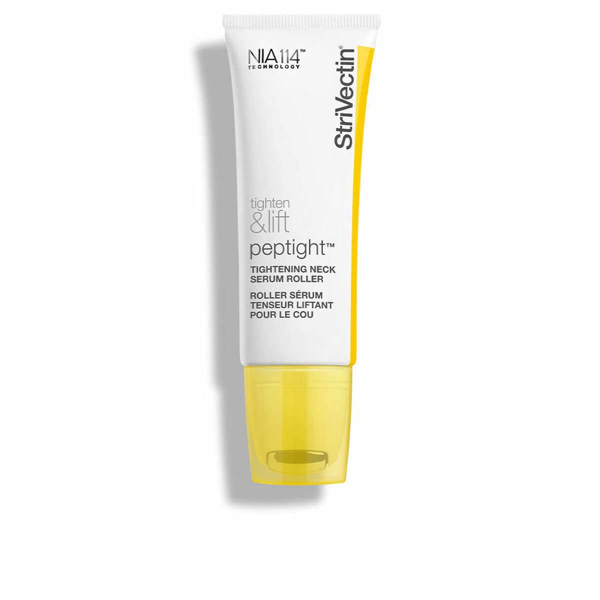 StriVectin front packaging showing compact serum roller and brand benefits