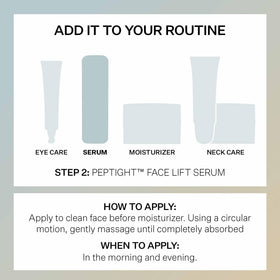 StriVectin bottle staged with cleanser and sunscreen for morning routine layering benefit