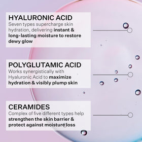 StriVectin texture drop on hand illustrating fast-absorbing hydration benefit