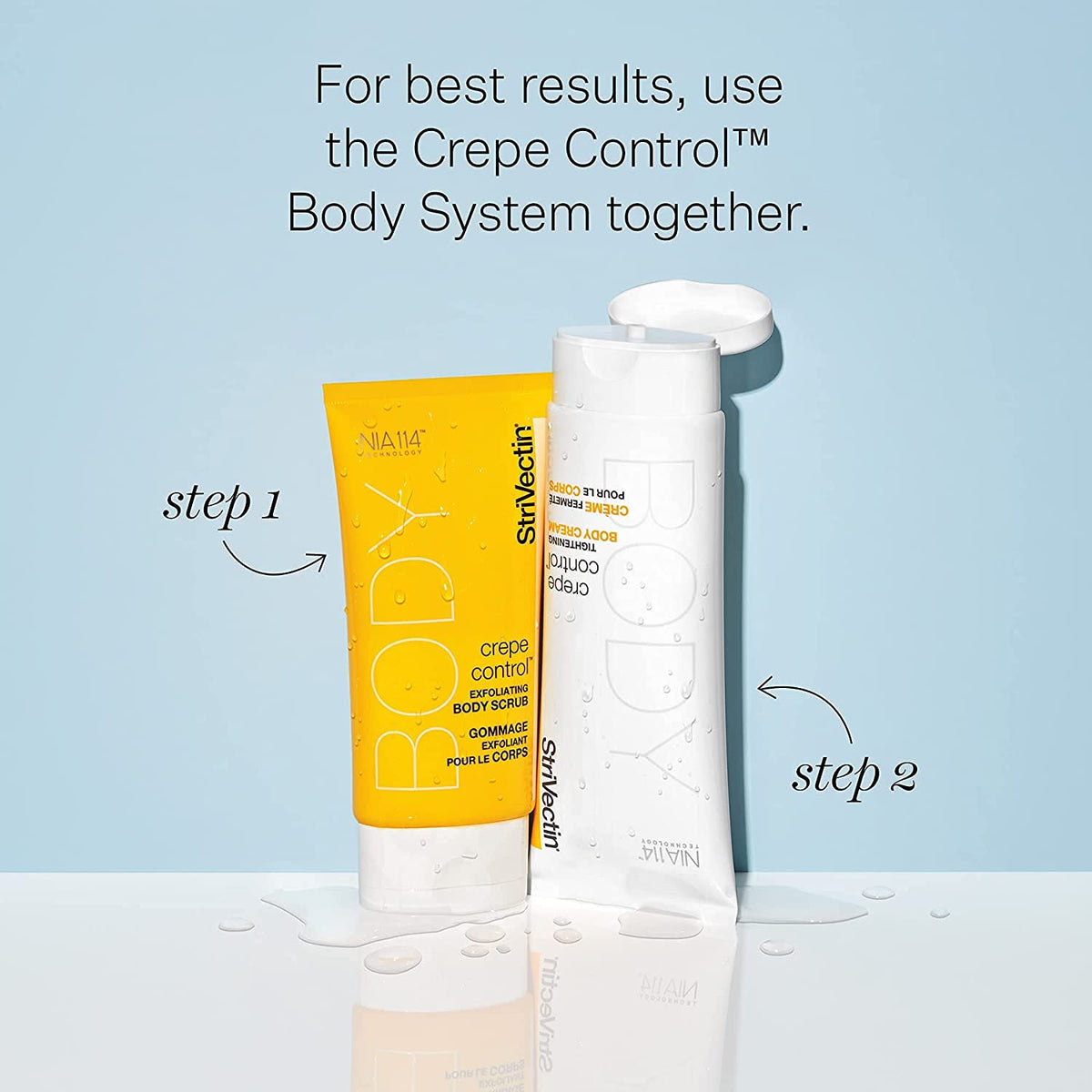 StriVectin bottle held in hand showing true 5 fl oz size and scale