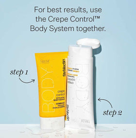 StriVectin tube next to common items to show 6.7 fl oz size