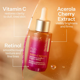 Close-up of acerola cherry ingredient emphasizing StriVectin brightening boost