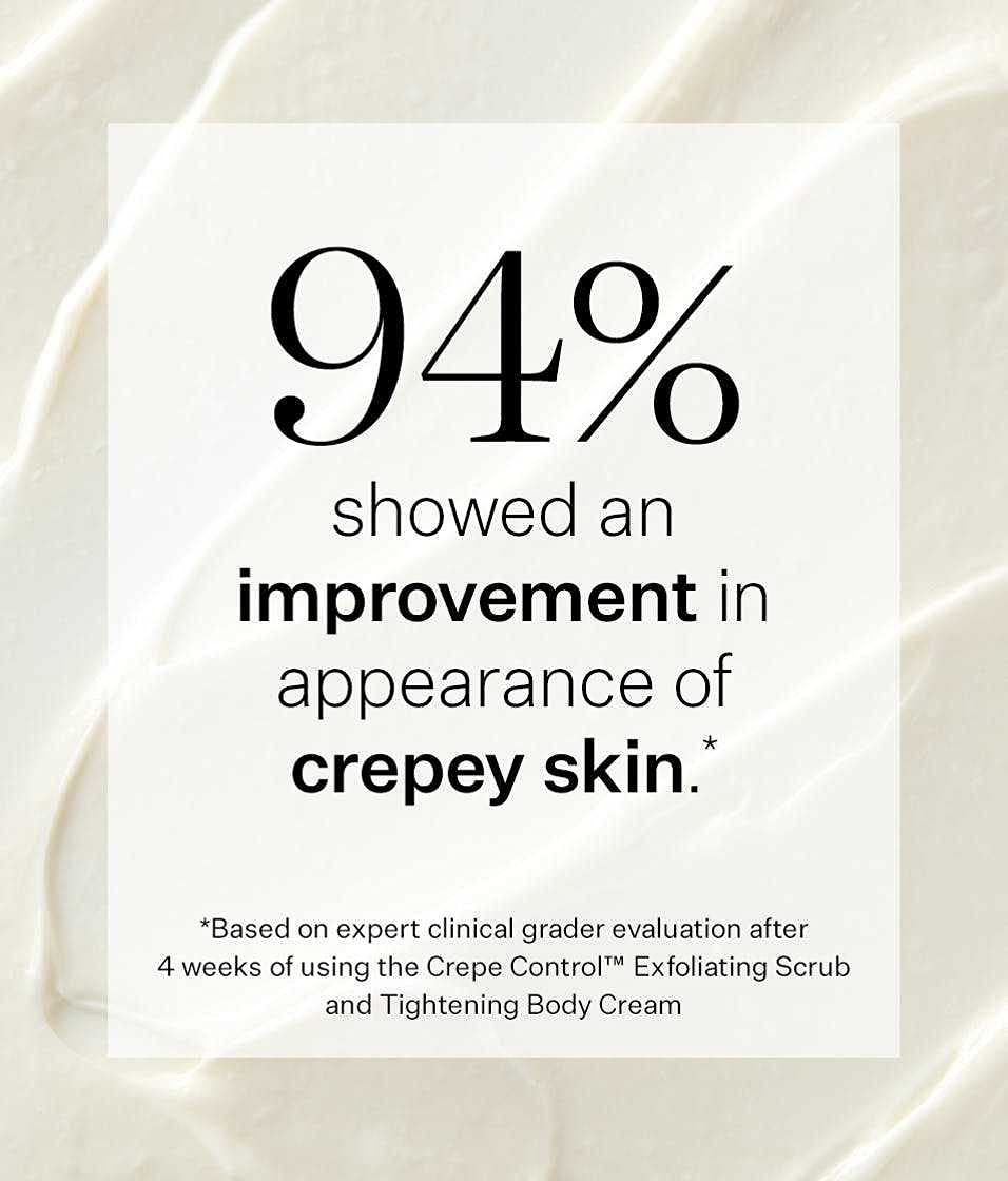 StriVectin creamy texture swipe demonstrating lightweight hydration