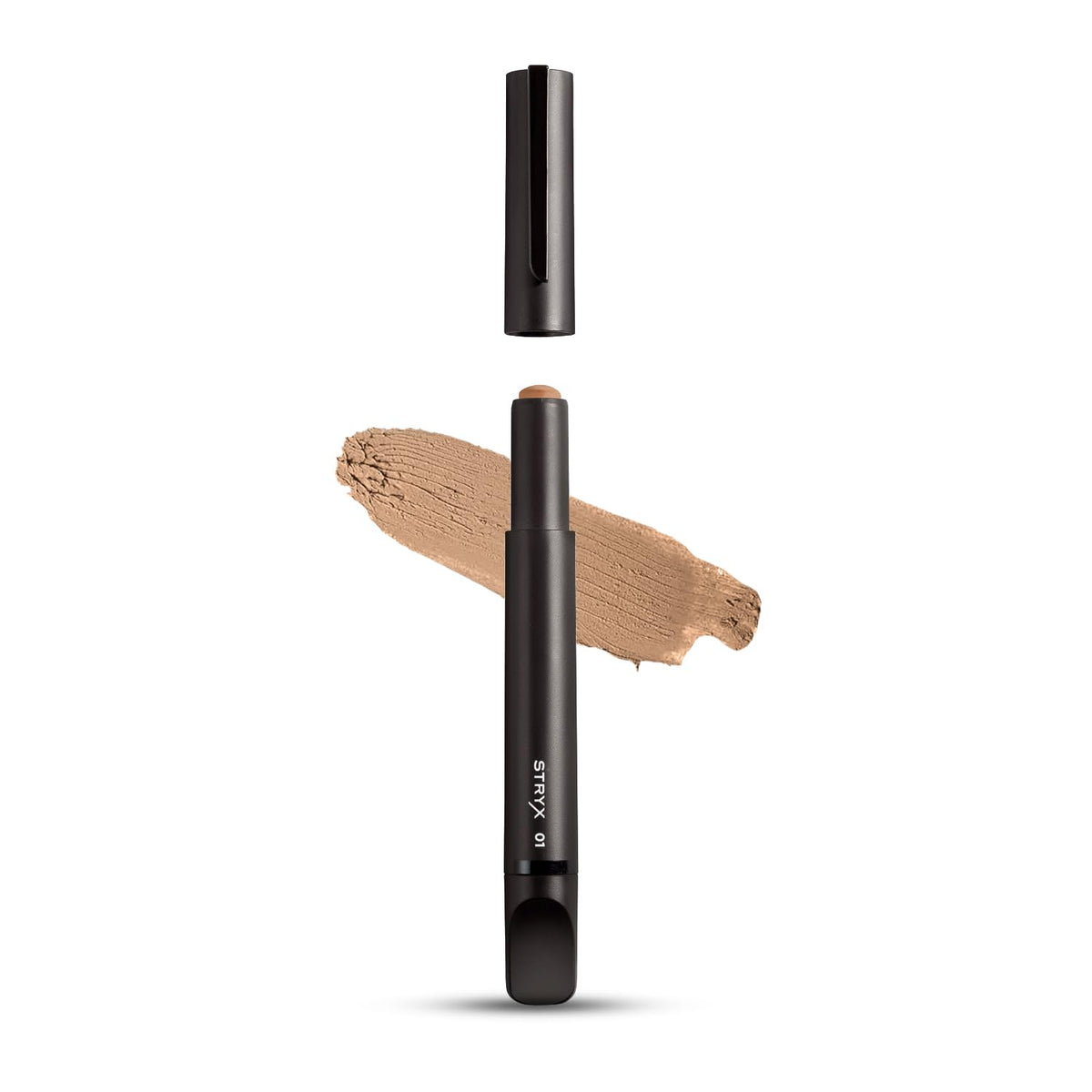 Stryx concealer stick front packaging showing sleek tube and shade