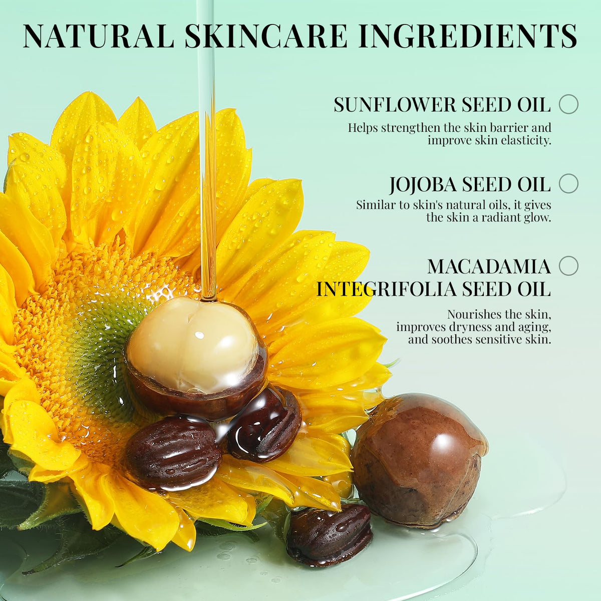 Sttes ingredient jars with plant oils highlighting natural nourishment