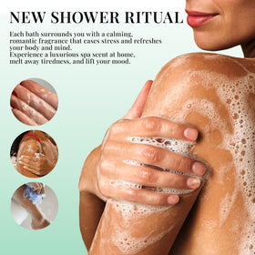 Sttes closeup of silky oil texture demonstrating moisturizing effect