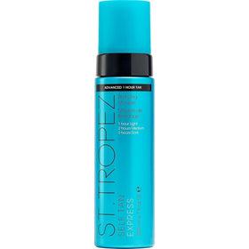 St.Tropez express mousse front packaging showing product and branding for confident application