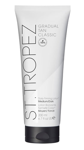 St.Tropez front packaging showing bottle and label, conveys trusted tanning brand benefits