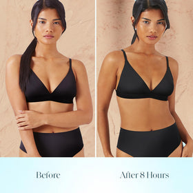 St.Tropez 4 fl oz size comparison highlighting travel-friendly benefit