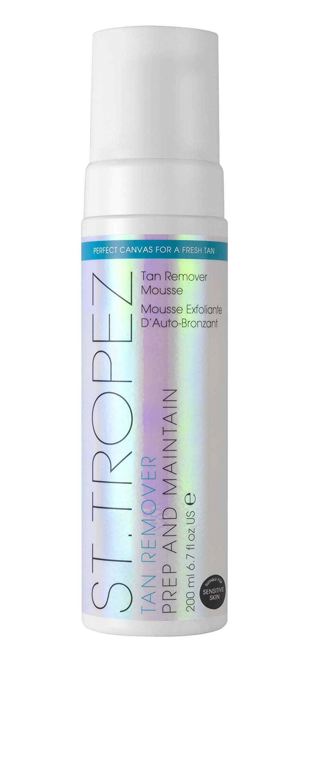 St.Tropez front packaging shows product and benefits for quick tan removal