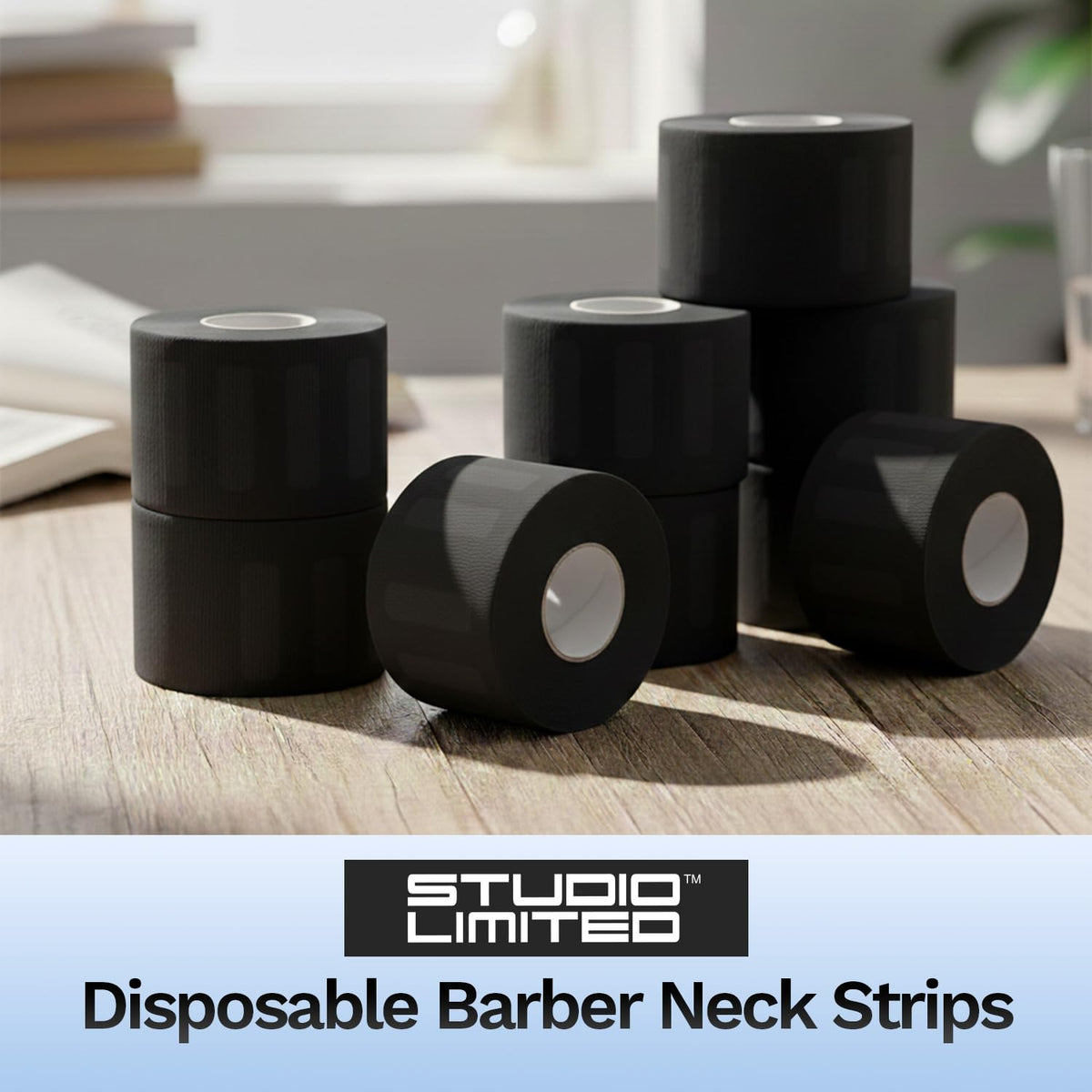 STUDIO LIMITED close-up of roll texture and adhesive for comfortable fit