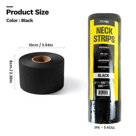 STUDIO LIMITED neck strips on salon counter illustrating professional presentation