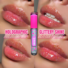 Shop Stunner Shades glossy texture close-up highlighting ultra-luscious, non-greasy finish