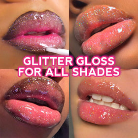 Shop Stunner Shades layered over lipstick combo demonstrating enhanced multidimensional shine