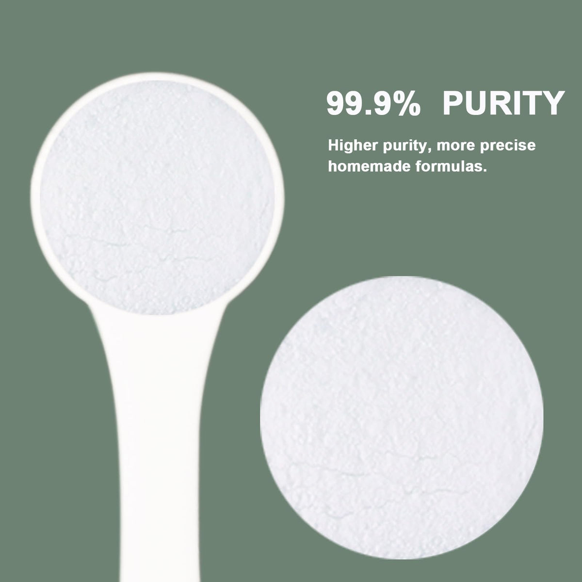 Sturelehub fine white powder texture close-up highlighting purity and mixability
