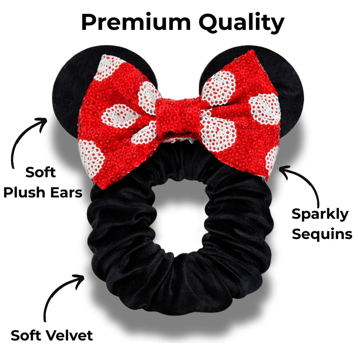 Styla Hair sequin bow detail close-up adding sparkle to hairstyles