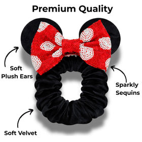 Styla Hair sequin bow detail close-up adding sparkle to hairstyles