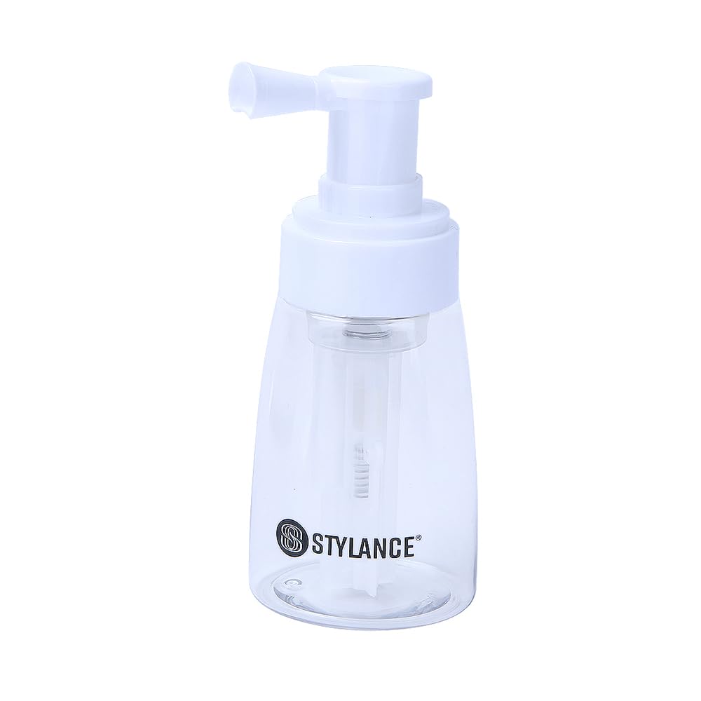 STYLANCE front view of powder bottle showing clean design and practicality